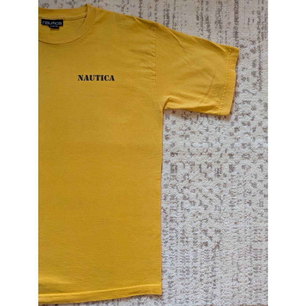 Vintage Y2K Nautica T-Shirt 100% Cotton Made In USA - Mens Large - Picture 5 of 16